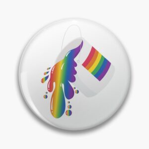 Overflowing with Pride – Rainbow Paint Can Art