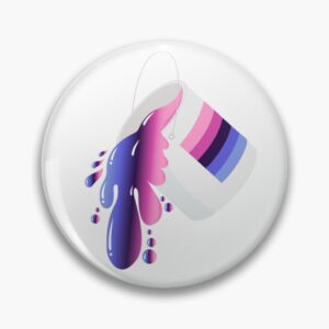 Omnisexual Pride Overflow – Paint Can Art Pin