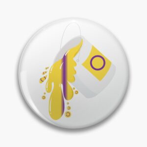 Intersex Pride Overflow – Paint Can Art Pin