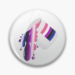 Genderfluid Pride Overflow – Paint Can Art Pin